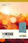 The Message Large-Print Deluxe Gift Bible Teal